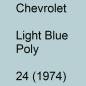 Preview: Chevrolet, Light Blue Poly, 24 (1974).